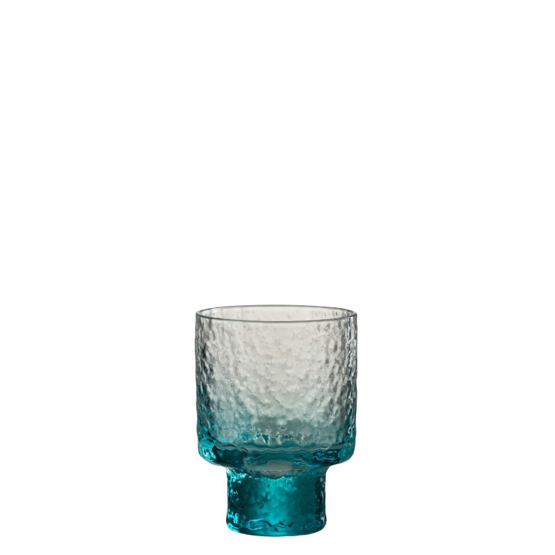 Verre à liqueur degradé bleu 10x7x7 cm