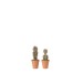 Cactus artificiel en pot 26x9x9 cm lot de 2 Cactus artificiel en pot 26x9x9 cm lot de 2