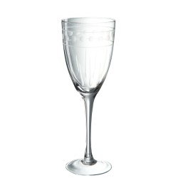 Vaso de vino transparente de 23 cm de altura