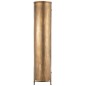 ARMOIRE SUR PIEDS 2 PORTES METAL/VERRE ANTIQUE OR