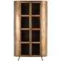 Armoire 2 portes sur pieds en métal et verre antique H183cm Armoire 2 portes sur pieds en métal et verre antique H183cm