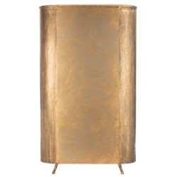 Armoire 2 portes sur pieds en métal et verre antique H183cm