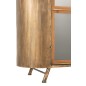 Armoire 2 portes sur pieds en métal et verre antique H183cm Armoire 2 portes sur pieds en métal et verre antique H183cm