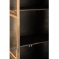 Armoire 2 portes sur pieds en métal et verre antique H183cm Armoire 2 portes sur pieds en métal et verre antique H183cm