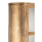 Armoire 2 portes sur pieds en métal et verre antique H183cm Armoire 2 portes sur pieds en métal et verre antique H183cm