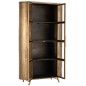 Armoire 2 portes sur pieds en métal et verre antique H183cm Armoire 2 portes sur pieds en métal et verre antique H183cm