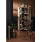 Armoire 2 portes sur pieds en métal et verre antique H183cm Armoire 2 portes sur pieds en métal et verre antique H183cm