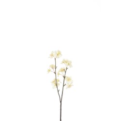 Branche de fleurs en plastique jaune 8x5x46 cm