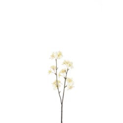 Branche de fleurs en plastique jaune 8x5x46 cm