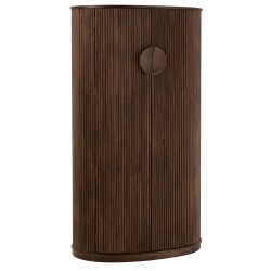 ARMOIRE BAR REYI BOIS DE MANGUIER BRUN FONCE