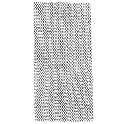 Grillage quadrillé en métal noir 100.5x50x0.5 cm