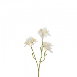 Fleur de cerisier en plastique blanc 8x6x25 cm