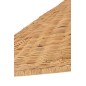 PARASOL + TABLE + PANIER DE RANGEMENT ROTIN/TECK NATUREL