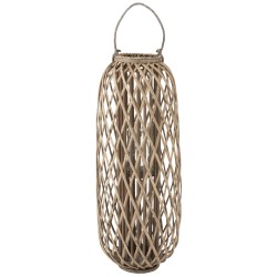 Farol madera gris 38x38x122cm