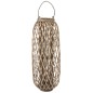 Farol madera gris 38x38x122cm Farol madera gris 38x38x122cm