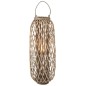 Farol madera gris 38x38x122cm Farol madera gris 38x38x122cm