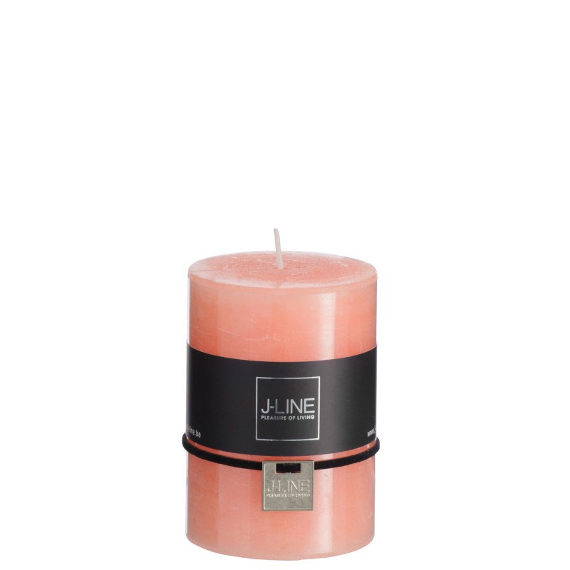 BOUGIE CYLIND SAUMON CLM 48H