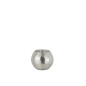 Photophore boule en verre argent 12x12x10 cm Photophore boule en verre argent 12x12x10 cm