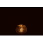 Photophore boule en verre argent 12x12x10 cm Photophore boule en verre argent 12x12x10 cm