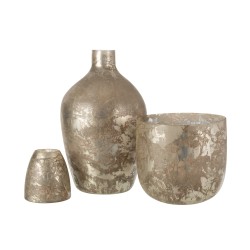 VASE STORM HAUT VERRE GRIS