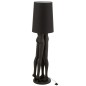 Lampe avec couple en résine noir 36x36x155cm
