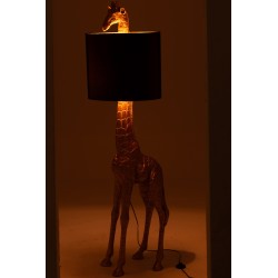 Lampe girafe en résine or 53x33x179cm