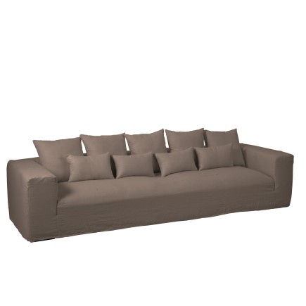 HOUSSE POUR FAUTEUIL+ 9COUSSINS MONACO LIN XL TAUPE DESERT