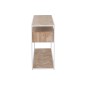 Console avec tiroirs en bois naturel et métal blanc 120x40x80cm Console avec tiroirs en bois naturel et métal blanc 120x40x80cm