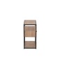 TABLE GIGOGNE ZIGZAG 1 TIROIR BOIS/METAL NATUREL/NOIR