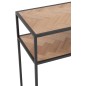 Console en bois naturel et métal noir 100x35x85cm Console en bois naturel et métal noir 100x35x85cm