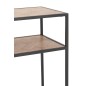 Console en bois naturel et métal noir 100x35x85cm Console en bois naturel et métal noir 100x35x85cm