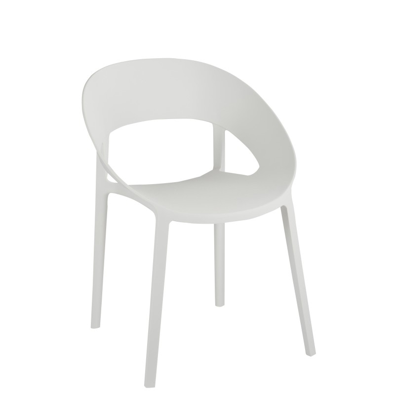 CHAISE LOLA POLYPROPYLENE BLANC CHAISE LOLA POLYPROPYLENE BLANC