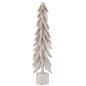 Arbre décoratif en bois blanc 17x17x65cm