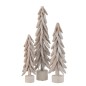 Arbre décoratif en bois blanc 17x17x65cm