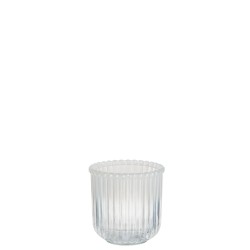 Photophore en Verre transparent 7,5x7,5x7,5cm