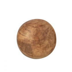 Bola de madera de paulownia marrón de 21 cm de diámetro