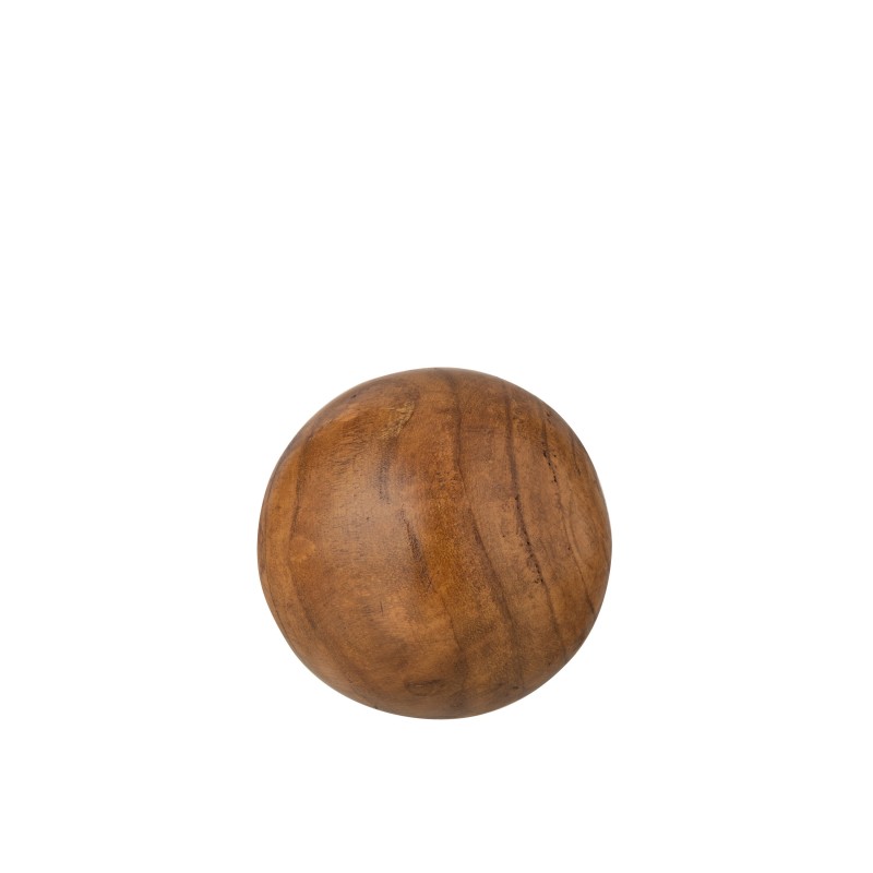 Bola de madera de paulownia marrón D15cm Bola de madera de paulownia marrón D15cm
