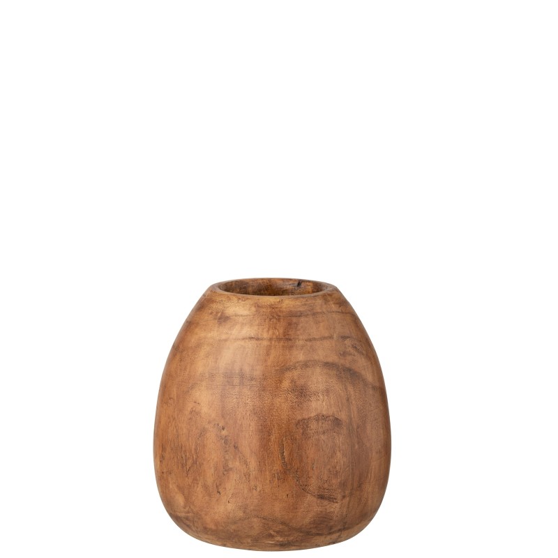 Vaso in legno di paulownia marrone 24x24x26cm Vaso in legno di paulownia marrone 24x24x26cm