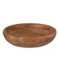 Prato de madeira de paulownia castanha 48x48x12cm Prato de madeira de paulownia castanha 48x48x12cm