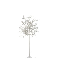 Arbre lumineux branche et feuilles pailletées led 180cm