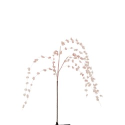 Branche artificielle de feuilles suspendues rose en mousse eva 122 cm