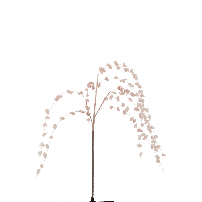 Branche artificielle de feuilles suspendues rose en mousse eva 122 cm
