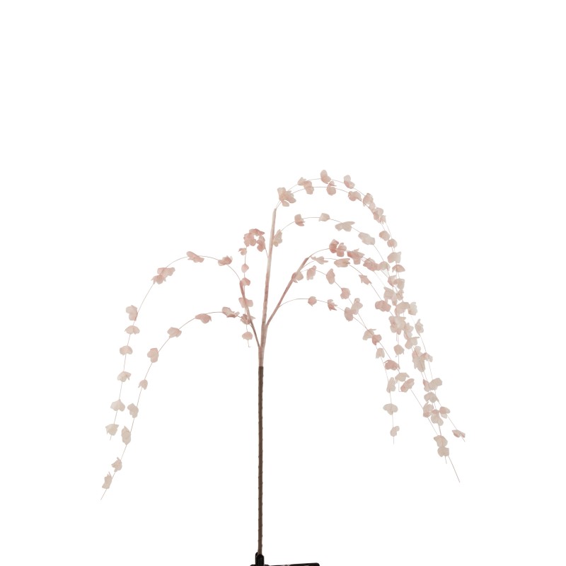 Branche artificielle de feuilles suspendues rose en mousse eva 122 cm