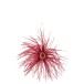 Suspension  de plumes et pierre rouge