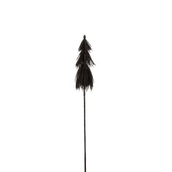 Decoración de árbol de Navidad en picos negros de 52 cm