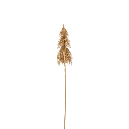 Branche de sapin en plastique or H52cm