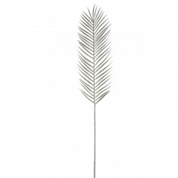 Branche de palmier en plastique argent pailleté H100cm