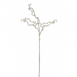 Branche artificielle tordue blanche 98 cm
