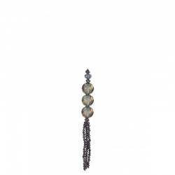 Suspension de perles en plastique mauve 2x2x26 cm