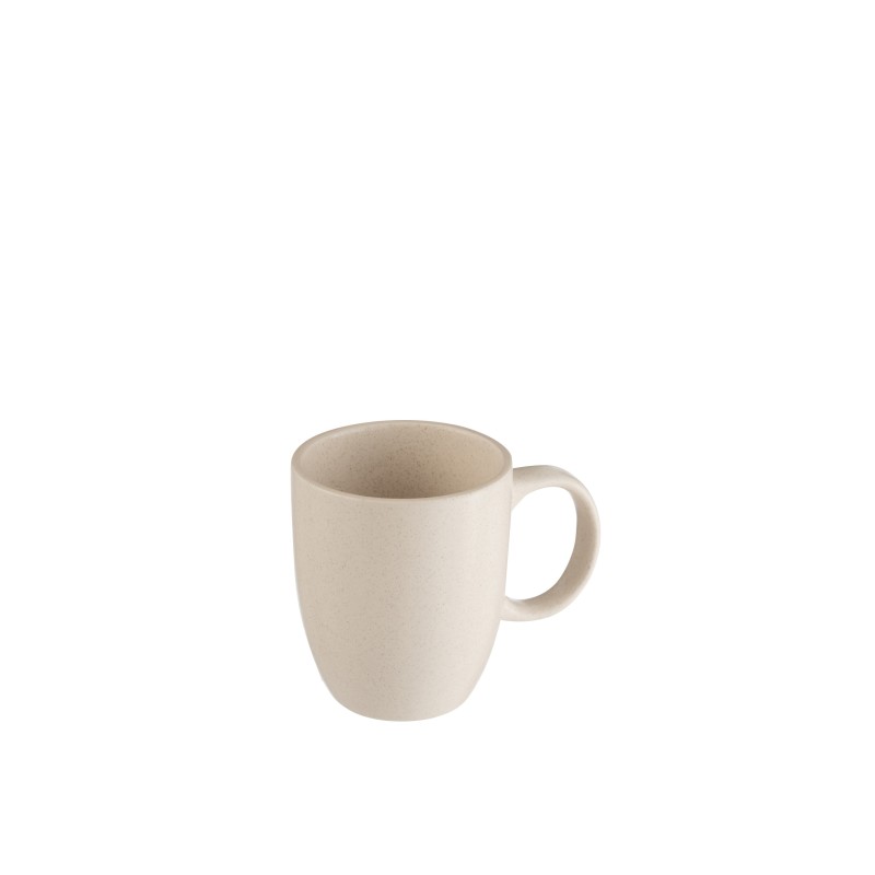 Tasse en céramique crème H10.5cm